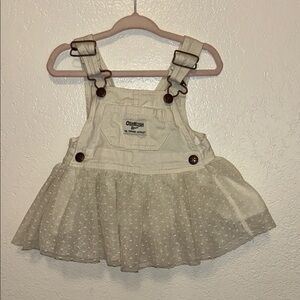OshKosh B'gosh White Overall Dress